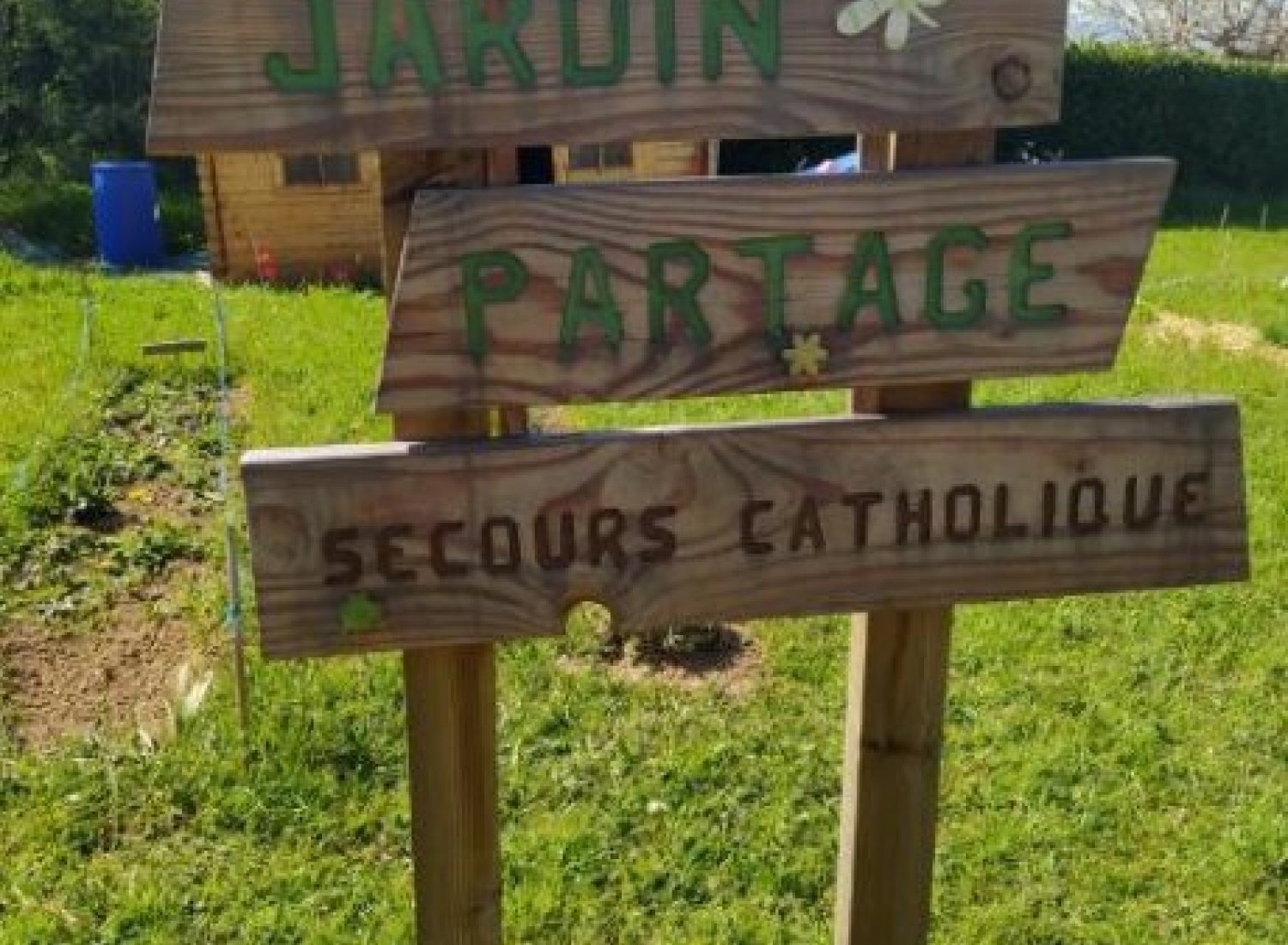 Visite au jardin partagé de Jassans-Riottier